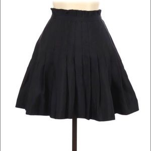 Zac Posen pleated black skirt size 1